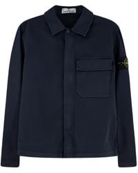 Stone Island - Compass Badge Overshirt - Lyst