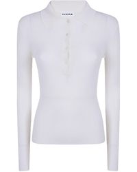 P.A.R.O.S.H. - P.A.R.O..H. Long Ribbed Polo Knitted Sweater - Lyst