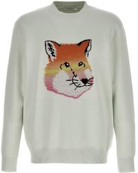 Maison Kitsuné - Maison Kitsuné Fox Head Intarsia-Knit Jumper - Lyst