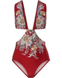 Zimmermann - Rhiannon Swimsuit - Lyst