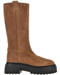 Hogan - Lug-Sole Side Zipped Boots - Lyst