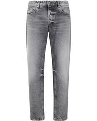 ICON DENIM - Denim Trousers With Belt Loops - Lyst