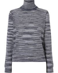 Missoni - Striped Cashmere And Wool-Blend Turtleneck Sweater - Lyst