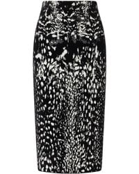 Tom Ford - Lynx Jacquard Pencil Skirt - Lyst