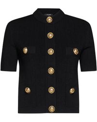 Balmain - Short-Sleeve Cardigan - Lyst