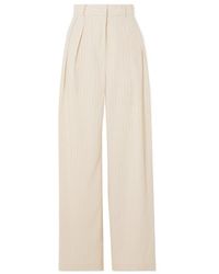 Frankie Shop - Tansy Pleated Pinstriped Pants - Lyst