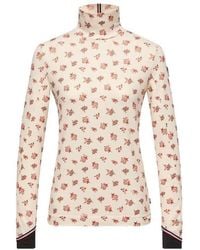 Moncler - Grenoble Floral Printed Base Layered Top - Lyst