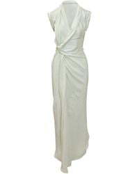Victoria Beckham - Asymmetric Twist Dress - Lyst