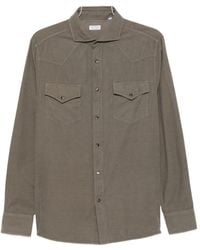 Brunello Cucinelli - Corduroy Western-Style Shirt - Lyst