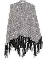 Peserico - Sequin Fringe Cape - Lyst