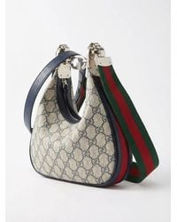 Gucci - Attache Monogram Print Small Shoulder Bag - Lyst