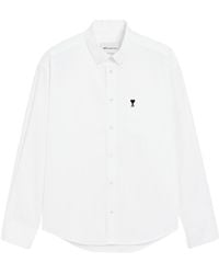 Ami Paris - Ami Heart Logo Button-Down Shirt - Lyst