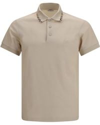 Burberry - Checked-Trim Short Sleeved Polo Shirt - Lyst