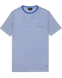 dunhill - Round Neck Striped T-Shirt - Lyst