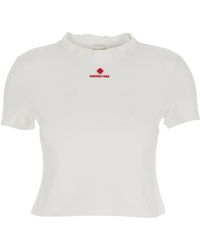 ShuShu/Tong - Shushu/Tong Wave Collar Logo T-Shirt - Lyst