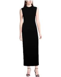 Sportmax - Sleeveless Turtleneck Fitted Knit Dress - Lyst