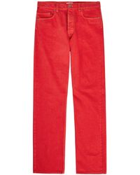 Versace - Mid-Rise Straight-Leg Jeans - Lyst