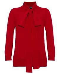 Dolce & Gabbana - Bow-Neck Knitted Sweater - Lyst