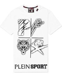 Philipp Plein - T-Shirt With Round Neck And Short Sleeves - Lyst