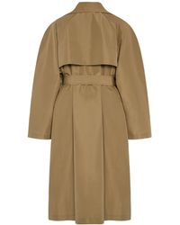 The Row Leins Coat In Cotton in Brown | Lyst