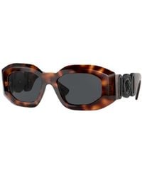 Versace - Eyewear Rectangular Frame Sunglasses - Lyst