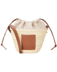 Loewe - Anagram Patch Drawstring Bucket Bag - Lyst