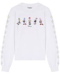 Ganni - Daisy Duck Long-Sleeve T-Shirt - Lyst