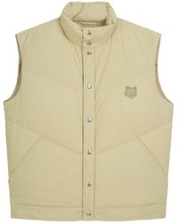 Maison Kitsuné - Maison Kitsuné Bold Fox Head Quilted Padded Gilet - Lyst