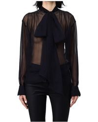 Blumarine - Tie-Neck Blouse - Lyst