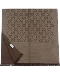 Gucci - Logo Jacquard Scarf - Lyst