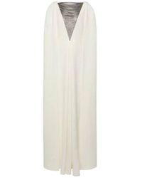 Safiyaa - Abrielle Embellished Caped Gown - Lyst