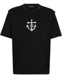 Dolce & Gabbana - Marina-Printed Short-Sleeved T-Shirt - Lyst