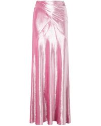 Rabanne - Velvet Brooch Long Skirt - Lyst