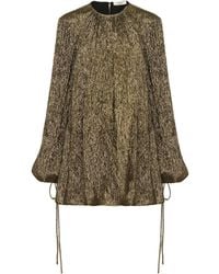 Chloé - Chloé Gathered Drawstring Long Sleeve Top - Lyst