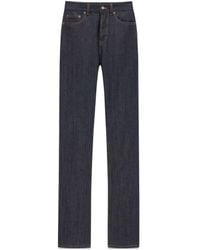 Saint Laurent - 90's Logo Patch Jeans - Lyst