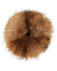 Balenciaga - Holli Animal-Free Fur Scrunchi - Lyst