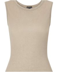 James Perse - Ribbed Cotton And Cashmere-Blend Tank - Lyst