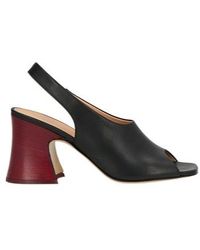 Chloé - Two-Color Open-Heeled Sandals - Lyst