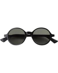 Bottega Veneta - Eyewear Classic Round Sunglasses - Lyst