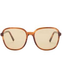 Miu Miu - Square And Round Frame Sunglasses - Lyst