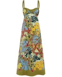 ALÉMAIS - Solstice Floral-Print Midi Dress - Lyst