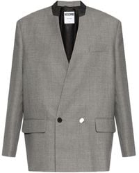 Moschino - Double Breasted Loose-Fit Blazer - Lyst