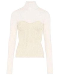 Jean Paul Gaultier - Corset Ribbed Jumper - Lyst