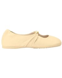 Loewe - Leather Pebble Soft Ballet Flats - Lyst