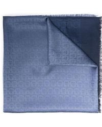 Ferragamo - Gancini-Print Scarf - Lyst