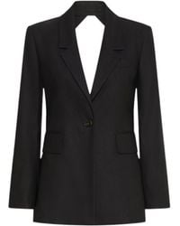 Marella - Stretch Viscose-Blend Blazer With Cut-Out Detail - Lyst