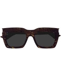 Saint Laurent - Eyewear Rectangular Frame Sunglasses - Lyst