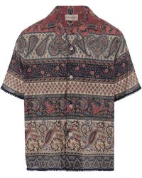 Valentino - Voyage Imaginaire Printed Bowling Shirt - Lyst