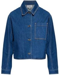 Maison Kitsuné - Maison Kitsuné Denim Cropped Jacket - Lyst
