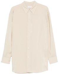 Lemaire - Tie-Neck Long-Sleeve Shirt - Lyst